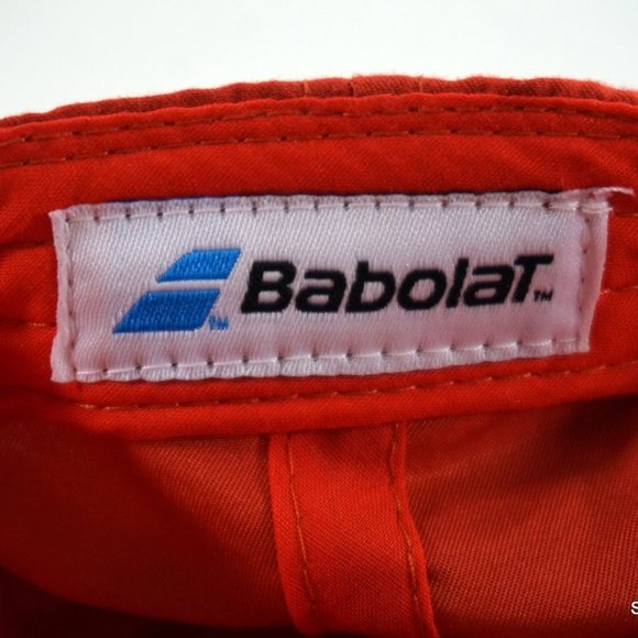 Babolat Tennis Hat Adjustable Orange White Adult Unisex Athletic Strapback EUC - Picture 5 of 7